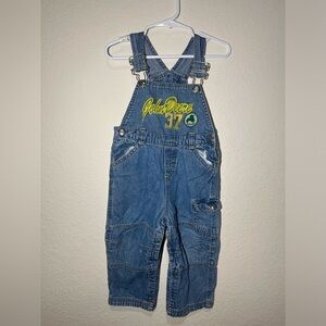 Vintage Embroidered John Deere Overalls. Size 24 Months